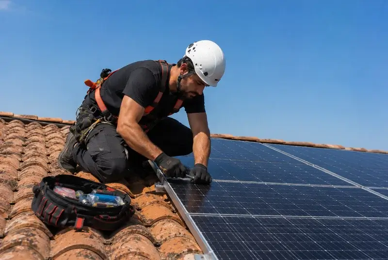 Maintenance et monitoring de panneaux solaires à Sainte-Consorce