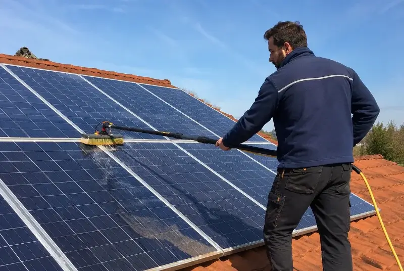Nettoyage et entretien de panneaux solaires à Sainte-Consorce